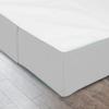 Pleated Bed Skirt - 100% Cotton 600 Thread Count Silky Soft 1 Piece Box Pleated Bed Skirt 18" Drop Length/Fall Length Bed Skirt (Full Size, Light Grey Solid) view 4