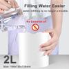 Cool Mist Humidifier for Bedroom, 2L Ultra Quiet Ultrasonic Air Humidifier, Top Fill Humidifiers, USB Powered Desktop Humidifiers with 2 Mist Modes and 7-Color Light, Auto Shut-Off, 12h Humidifying view 2