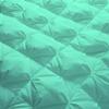 1 PC Baffle Box Pinch Pleated Comforter 100% Combed Cotton Pin Tuck Modern Design Down Alternative Comforter 500 GSM Lightweight, Cloud Fluffy All Season-Warmth Queen/Full | Aqua Quilted view 2