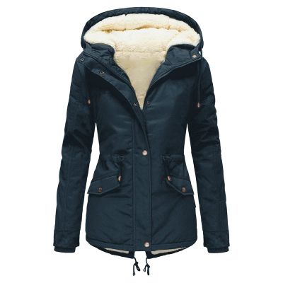 ZBYY Winter Coats for Women Warm Sherpa Fleece Lined Hooded Zip Up Quilted Down Jacket Parka Outwear with Pockets