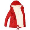 ZBYY Winter Coats for Women Warm Sherpa Fleece Lined Hooded Zip Up Quilted Down Jacket Parka Outwear with Pockets view 3