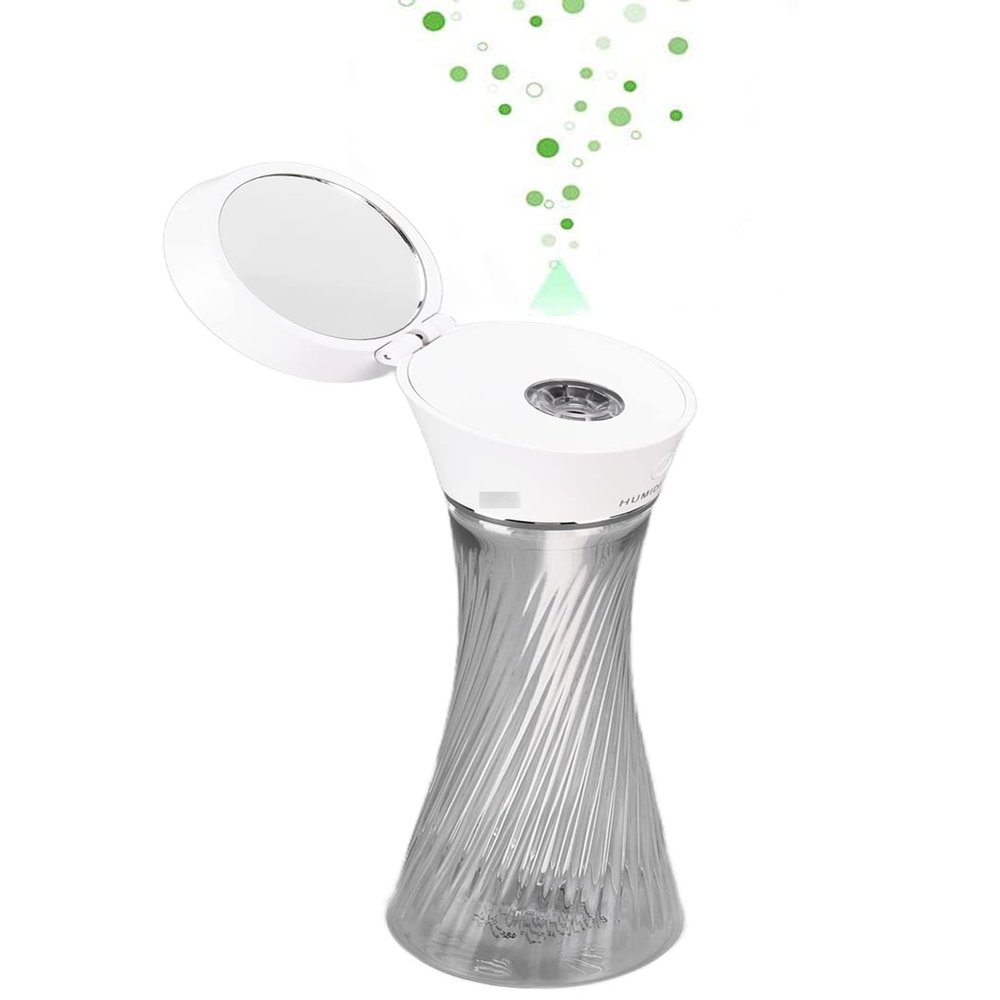 Cool Mist Humidifier for Bedroom, 250ml Top Fill Mini Humidifiers with Colorful Lights, Quiet Ultrasonic Air Humidifier, USB Portable Desktop Humidifiers for Home Car Bedroom Office and Travel