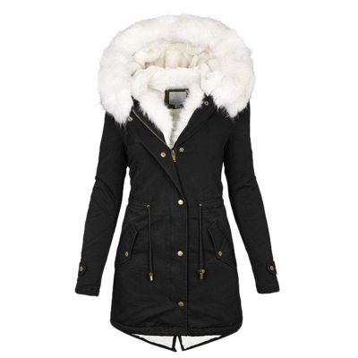 ZBYY Women's Faux Fur Lined Hooded Parka Jacket Windproof Winter Coat Warm Puffer Thicken Fleece Line Down Outerwear