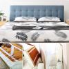 LIANGJUN Headboard Bed Backrest Cushion, Back Support Reading Pillow, Wear-Resistant Self-Adhesive Lumbar Pad for Bed Without Headboard, Easy to Clean, Custom Size view 3