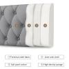 LIANGJUN Headboard Bed Backrest Cushion, Back Support Reading Pillow, Wear-Resistant Self-Adhesive Lumbar Pad for Bed Without Headboard, Easy to Clean, Custom Size view 4