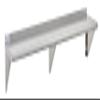 CenPro Commercial Wall Shelf - 285 lb. Weight Capacity, 72" W x 12" D, NSF Solid, Stainless Steel (29N-015) view 1