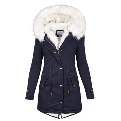 ZBYY Women's Faux Fur Lined Hooded Parka Jacket Windproof Winter Coat Warm Puffer Thicken Fleece Line Down Outerwear