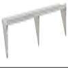 CenPro 15" D x 84" W Stainless Steel 18-Gauge Wall Mount Shelf with Rear Upturn, Backsplash | Commercial Grade | NSF Certified | Shelving for Kitchen, Restaurant, Garage view 2