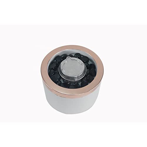 Bond Rose Lustre DecoFire Gray Ceramic 4 in. Tabletop Torch - Case Of: 1;