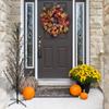 4' Pre-Lit Black Cascade Outdoor Halloween Twig Tree Orange Lights view 2