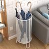 Umbrella Stand Rack Golden Iron Umbrella Holder, Modern Hollow Umbrella Barrel at The Entrance of The Indoor Corridor, Storage Basket for 12-16 Long and Short Umbrellas view 4
