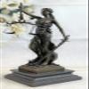 Handcrafted Bronze Sculpture Sale Cub & Bear Mother Signed Russelle Figurine Art view 2