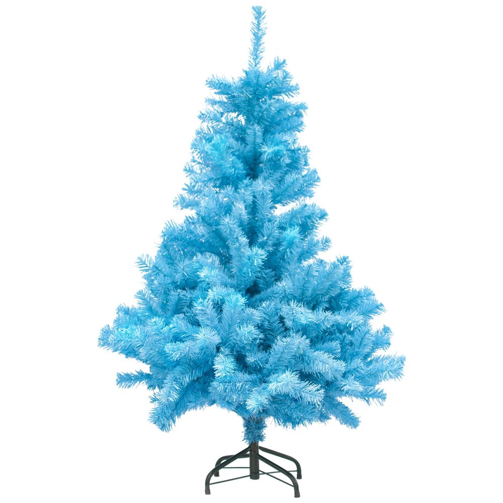 Full Pine Artificial Christmas Tree - 4' - Cerulean Blue - Unlit