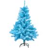 6' Cerulean Blue Pine Artificial Christmas Tree, Unlit view 1