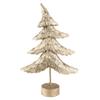 18" Layered Bronze Tree with Wood Base Christmas Decoration view 1