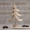 18" Layered Bronze Tree with Wood Base Christmas Decoration view 2