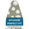 Encasa XO Ironing Board Cover and Pad 54"x18" Standard Size - Thick 3mm Felt Padded Iron Board Cover with Padding, Scorch & Stain Resistant Cotton, Heavy Duty Drawstring, Snug Fit - Daisy Grey view 1