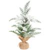Northlight Real Touch Heavily Flocked Pine Burlap Base Christmas Tree view 1