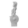Athena Parthenos Holding The Winged Victory Greek Goddess Sculpture Cast Marble view 3