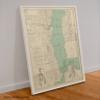 Antiguos Maps Bradenton and Palmetto Map - The Friendly City Florida City Street Art Print by Dolph circa 1940 (24 inches x 32 inches) view 3