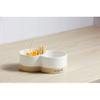 Mud Pie, White, 4 1/4" x 6 3/4" Sectioned Toothpick Server view 2