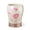 Popular Bath Dublin Rose Collection Waste Basket Beige view 1
