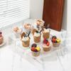 ANDGOO Large Acrylic Display Risers, 2 Sets(11.2L~11.6L~12L) Clear Rectangular Showcase Collectibles Display Shelf, Retail Desktop Risers Display Stand for Organize and Decoration view 3