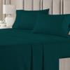 RV LINEN Cotton 600 Thread Count- 4 Pieces Sheet Set King Size, Teal  Soft Quality 100% Bedding Sheet  Luxury 16 Inch Deep Pocket & Bedding Set with Flat Sheet, Fitted Sheet, 2 Pillow Cases view 2