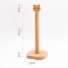 LIU- Wooden Paper Towel Holders for Kitchen, Countertop Standing Paper Towel Holder,with Cute Panda Top and Non-slip Base, for Home Kitchen Dining Room Decor view 2