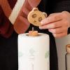 LIU- Wooden Paper Towel Holders for Kitchen, Countertop Standing Paper Towel Holder,with Cute Panda Top and Non-slip Base, for Home Kitchen Dining Room Decor view 4