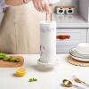 LIU- Gold Paper Towel Holder with Terrazzo Base,Kitchen Countertop Paper Towel Stand Holder for Kitchen Living Room Organization and Storage view 3