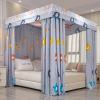 Bed Canopy European-Style Luxury Bed Canopy with Four Seasons Bed Curtains, 1.5m/1.8m/2m Double Bed Canopies, 360Protection and Dustproof, with Stand (Color : Light Gray, Size : 180x220x200cm) view 2