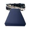 FoamRush 8-Inch Bunk (30" x 80") Gel Memory Foam RV Mattress Replacement with Canvas Navy Cover, Medium Firm, Made in USA, Camper Trailer, Removable Water-Resistant Outdoor/Indoor Cover with Zipper view 1
