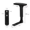 Frassie Height Adjustable Chair Armrest Pair, Gaming Boss Chair Arms Set Replacement,Black (3D) view 2