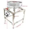 INTSUPERMAI Powder Shaker Electric Sieve Vibrating Screen with 40 and 100 Mesh Screen Stainless Steel Electric Sifter Shaker Machine 110V 19.6 inch view 2