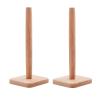 LIU- 2 Pack Wooden Paper Towel Holder, Kitchen Countertop Beech Paper Towel Stand, Rustic Farmhouse Roll Tissue Holder,Household or Commercial Use view 1