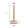 LIU- 2 Pack Wooden Paper Towel Holder, Kitchen Countertop Beech Paper Towel Stand, Rustic Farmhouse Roll Tissue Holder,Household or Commercial Use view 2