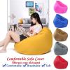 HWOEK Premium Oxford Bean Bag Cover, Outdoor Water Resistant Lazy Lounger Floor Cushion Recliner for Adults and Kids Without Filler,Purple,60 * 70cm view 2