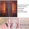 Bed Canopy Pink Girl Princess Room Bed Canopy Luxury Bed Curtain, Double-Layer Encrypted Thick Bed Canopies, for 1.5m/1.8m/2m Double Bed, with Mounting Brackets view 3