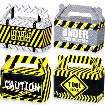 Marspark 16 Pack Construction Party Treat Boxes Construction Birthday Party Favors Dump Truck Gift Boxes Goodie Bags
