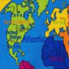 Champion Rugs Kids / Daycare / Classroom / Playroom Soft Modern Highly Detailed World Map Continents Oceans Hemispheres Compass Area Rugs Children Play Solid Home Decorator Floor Rug and Carpets view 3