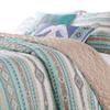 Benjara 2 Piece Twin Quilt Set with Geometric Pattern view 1