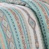 Benjara 2 Piece Twin Quilt Set with Geometric Pattern view 3