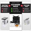 Berlinzo Premium Clear Ice Cube Maker with Conversation Ice Prints  4 Large 2.1" Crystal Clear Ice Squares  Giftable Idea for Party, Game Night & Just for Fun  Includes Storage Bag (Non-Electric) view 4