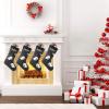 CUXWEOT Personalized Ghost Halloween Spooky Christmas Stockings Customize Name Candy Bag for Family Holiday Party Decorations Gift 17.52 x 7.87 Inch view 2