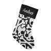 CUXWEOT Personalized Skull Pirate Halloween Christmas Stocking Customize Name Decor for Xmas Tree Fireplace Hanging Party 17.52 x 7.87 Inch view 1