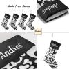 CUXWEOT Personalized Skull Pirate Halloween Christmas Stocking Customize Name Decor for Xmas Tree Fireplace Hanging Party 17.52 x 7.87 Inch view 4