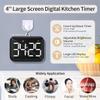 Digital Kitchen Timer Magnetic Countdown Count Up Timer with Large LED Display for Kids Teachers view 3