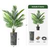 Artificial Tree in Contemporary Planter, Fake Areca Tropical Palm Silk Tree for Indoor and Outdoor Home Decoration - 66" Overall Tall (Plant Pot Plus Tree) view 3