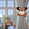 2 Pack Christmas Curtain Buckle Tieback Curtain Tiebacks Christmas Window Decorations Cartoon Curtain Holdback Holder Fastener for Xmas Holiday Ornaments Home Decor (Elk) view 3